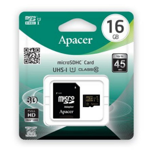     Apacer microSDHC 16Gb UHS-I + SD- - 