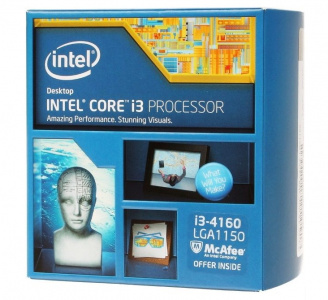  Intel Core i3-4160 Haswell (3600MHz, LGA1150, L3 3072Kb) BOX