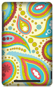  E-cell CREAM PAISLEY PATTERN GLOSSY  ASUS Nexus 7