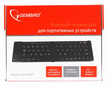    Gembird KB-400BT Bluetooth (), Silver black - 