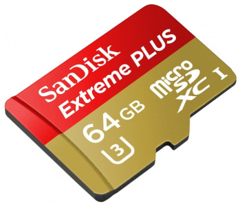     SanDisk Extreme Plus microSDXC 64Gb U3 + SD- - 