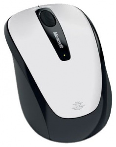   Microsoft Wireless Mobile 3500 Black-White USB - 