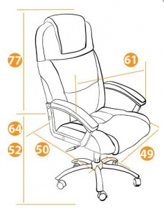   TetChair BERGAMO  /, brown, 36-36