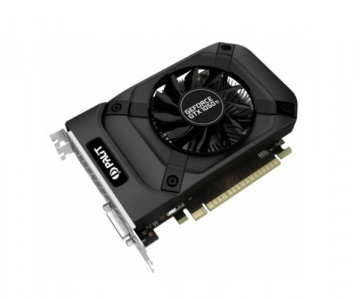  Palit GeForce GTX1050 Ti StormX (4Gb GDDR5, DVI-D + HDMI + DP), BULK