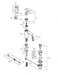  Grohe 23325000 Eurosmart Cosmopolitan   ,  , 