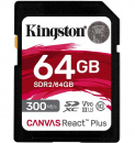Карта памяти Kingston 64Gb UHS-I Class U3 V90, 300Мб/с, 260Мб/с Карта памяти Kingston 64Gb UHS-I Class U3 V90, 300Мб/с, 260Мб/с