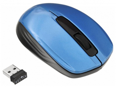   Oklick 475MW Black-Blue  (1600dpi)  USB (5but) - 