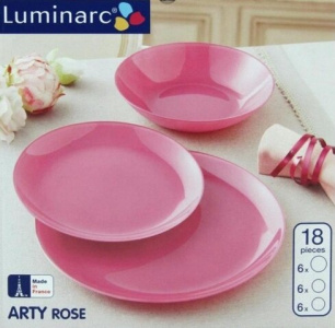  Luminarc ARTY ROSE/PINK L3651, 18 