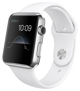 - Apple Watch Apple 42mm Stainless Steel/White Sport