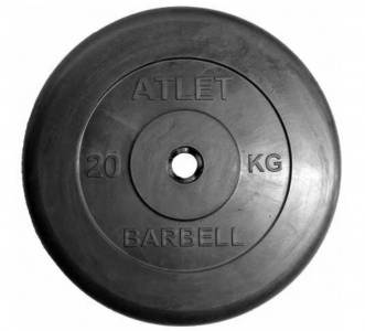      MB Barbell Atlet (31 , 20 ), Black - 