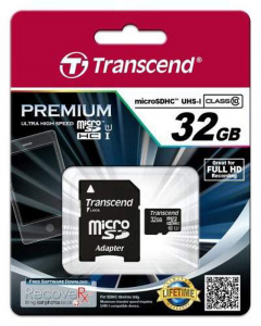     Transcend Premium microSDHC 32Gb UHS-I + SD- - 