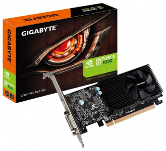  Gigabyte GeForce GT 1030 Low Profile 2G (2Gb GDDR5, DVI-D + HDMI)