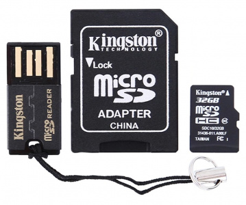     Kingston microSDHC 32Gb, Mobility Kit - 