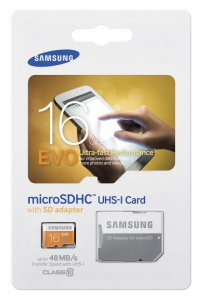     Samsung EVO microSDHC 16Gb UHS-I + SD- - 
