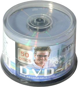 DVD- DVD-R TDK 4,7Gb 8x Cake Box (50)