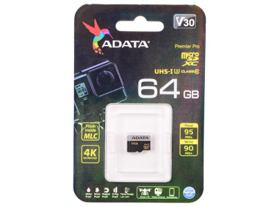     Adata Premier Pro UHS-I U3 Class 10(V30G) 64Gb - 