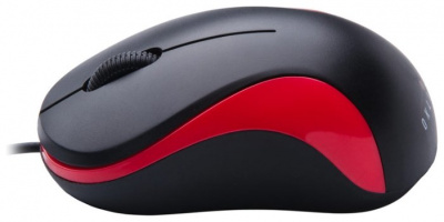   Oklick 115S Optical Mouse for Notebooks Black-Red USB - 