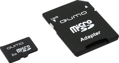     Qumo MicroSD 2Gb + SD adapter - 