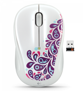   Logitech M325 Paisley White - 