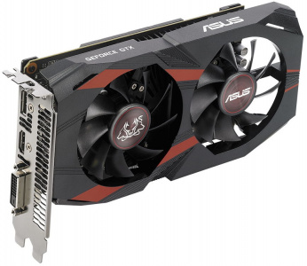  ASUS GeForce GTX 1050 Ti Cerberus (4Gb GDDR5, DVI-D + HDMI + DP)