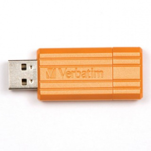    Verbatim Store 'n' Go PinStripe 16Gb, Orange - 