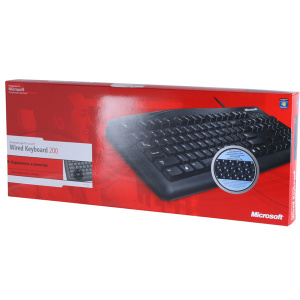    Microsoft Wired Keyboard 200 Black USB (JWD-00002) - 