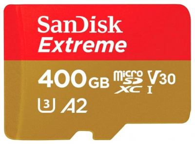     Sandisk microSDXC 400Gb Class10 SDSQXA1-400G-GN6MA Extreme + adapter - 