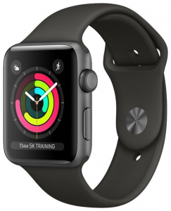 - Apple Watch Series 3 42mm, Space Gray/Gray