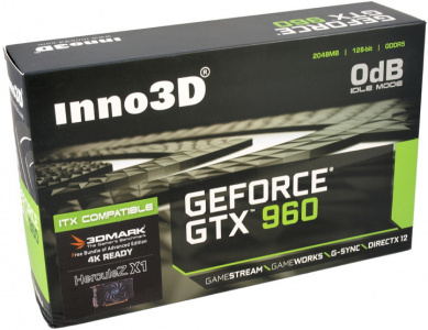  Inno3D N960-1SDV-E5CN (GTX960, 2Gb GDDR5, DVI-I + HDMI + 3xDP)