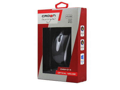   Crown CMM-014 Black-Silver USB - 