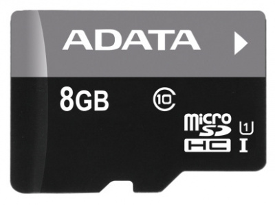     ADATA Premier microSDHC Class 10 UHS-I U1 8GB + OTG Micro Reader - 