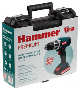 -  Hammer ACD183Li 2.0 PREMIUM, 18 