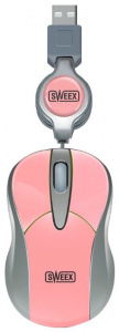   Sweex MI056 Mini Optical Mouse Pitaya Pink - 