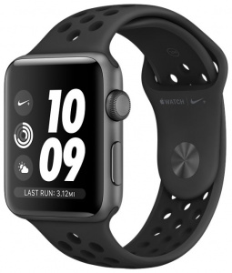  Apple Watch Series 3 38mm, Aluminum Case with Nike Sport Band black