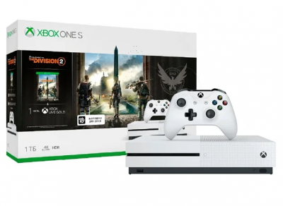   Microsoft Xbox One S 1TB white +  Tom Clancys The Division 2