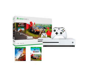   Microsoft Xbox One S 1Tb Forza Horizon 4 + LEGO Speed Champions (234-01131), white