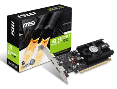  MSI GeForce GT 1030 LP OC (2Gb GDDR5, HDMI + DP)