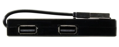   USB- 5bites HB24-204BK (4x USB 2.0, ), Black - 