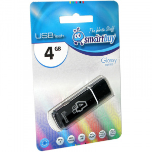    SmartBuy Glossy 4GB, Black - 