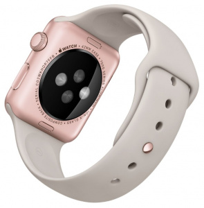 - Apple Watch with Sport Band Rose Gold Al/Stone Sport