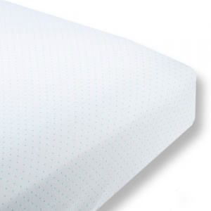      SwaddleDesigns Fitted Crib Sheet SeaCrystal Dot - 