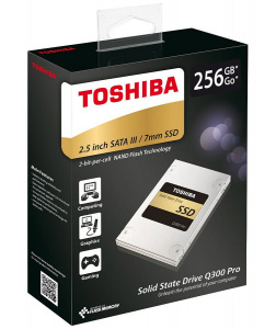 SSD- Toshiba Q300 Pro 256 Gb, SATA-III, HDTS425EZSTA, 7 