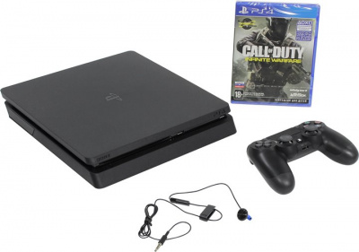   Sony PlayStation 4 CUH-2008B Slim 1Tb (c  COD:Infinite Warfare), Black