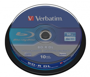 BD- Verbatim BD-R 50 Gb