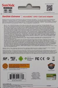     SanDisk Extreme microSDXC 64Gb U3 + SD- - 