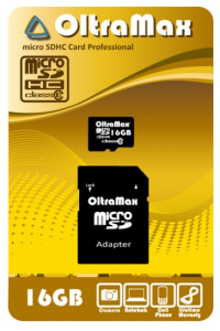     OltraMax microSDHC 16GB + SD- - 