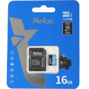 Карта памяти Netac P500 Standard 16GB MicroSDHC U1/C10 up to 90MB/s + adapter Карта памяти Netac P500 Standard 16GB MicroSDHC U1/C10 up to 90MB/s + adapter