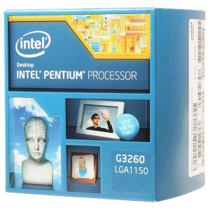  Intel Pentium G3260 Haswell (3300MHz, LGA1150, L3 3072Kb), BOX