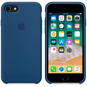    Apple  iPhone 8/7 Silicone Case (MQGN2ZM/A), Blue Cobalt - 