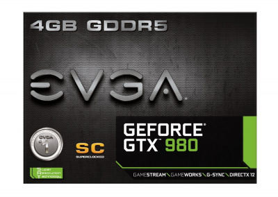  EVGA 04G-P4-2982-KR (GTX980 Superclocked, 4Gb, DVI-I, HDMI, 3xDP)